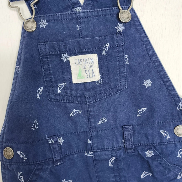 Carter's Captain of the Sea Overalls Navy Sz 18 m - Picture 3 of 6